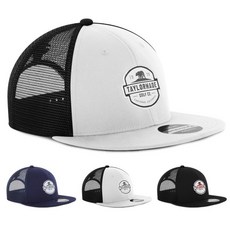 테일러메이드 CALIFORNIA TRUCKER FLATBILL 골프모자, WHITE BLACK N78068