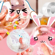 실리콘 테이프 풍선 공 볼 말랑이 만들기 5cm x 1M, +Mov+ 부푸는테이프5cm-1M