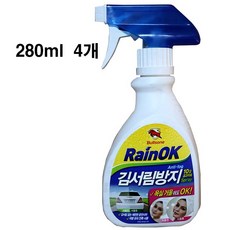불스원 레인OK 김서림방지 스프레이 280lm, 280ml 4개