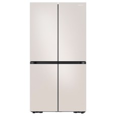 [색상선택형] 삼성전자 비스포크 4도어 냉장고 메탈 870L 방문설치, 매트 크리미 베이지, RF84C926A4E