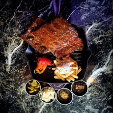 [우연ing] 통 스페어립 1kg 캠핑음식 폭립 쪽갈비, 1.1kg