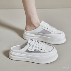 로이조이 여성 여름 발편한 뮬 통굽 슬리온 K8705