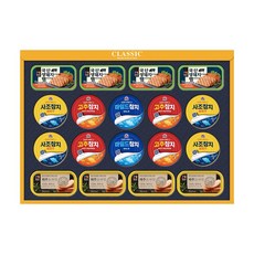 목우촌 햄 2종(돔베 생돼지) 참치 3종 통조림 LG 맛있는 햄복합 69호 설 선물세트, 1개