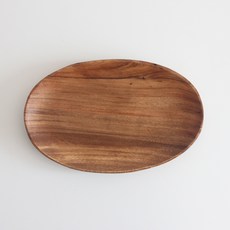 클라인 우드 원목 타원 접시, 혼합색상