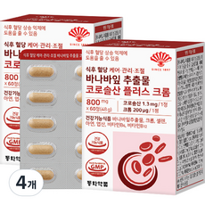 동화약품 식후 혈당 케어 관리 조절 바나바잎 추출물 코로솔산 플러스 크롬 48g, 4개