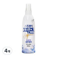 스프레이 피죤 섬유탈취제 강력탈취 시그니처, 200ml, 4개, 아이스플라워향