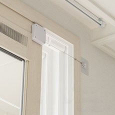 자동 문 닫힘 오토 클로저 자동문 현관문 중문 창문 화장실 냉장고 미닫이 문열림 방지, 3+1 쭉쭉이 클로저 (블랙)