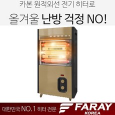 FK 4900F 가정용 카본히터 업소용 전기스토브 사무실 전기온풍기, 전기히터+누전차단 2구_1.5M