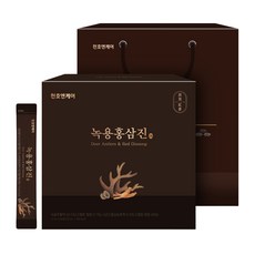 천호엔케어 녹용홍삼진 스틱 선물세트 60p + 쇼핑백, 1개, 720ml