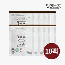 맛있는가 촉촉육포 국내산 소고기 권기옥 명인 육포 10팩, 없음, 15g, 10개