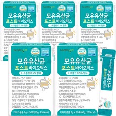 헬씨허그 모유유산균 포스트바이오틱스 신바이오틱스 락토바실러스 가세리 여성유산균 17종 2g x 30포, 5개, 60g