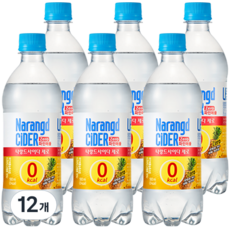 나랑드사이다 제로 파인애플, 500ml, 12개