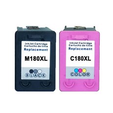 로켓잉크 삼성 M180 C180 검정 컬러 세트 호환 기종 SL-J1660 SL-J1770FW J1663 J1665, 2개입
