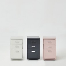 한샘 재크플러스 철제 3단 서랍장 (3종/택1), 화이트(A)