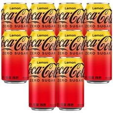 [coca-cola] 코카콜라 제로 레몬 / 뚱캔 제로콜라 탄산음료 상큼한 레몬맛, 10캔, 355ml