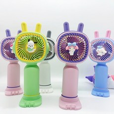 산리오 미니 휴대용 손선풍기 폰 거치대로도 사용가능, D쿠로미