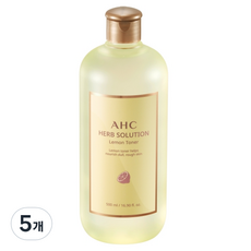 AHC 허브 솔루션 레몬 토너, 500ml, 5개