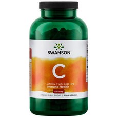 스완슨 비타민 C 로즈 힙 1000mg 캡슐, 250개입, 1개, 250정