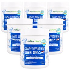 멜로우네이쳐 식약처인증 산양유 단백질 분말 프로틴 밸런스, 400g, 6개, 밀크맛