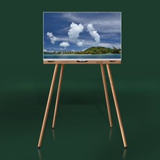 삼성 M5 7 스마트모니터 스탠드 우퍼 우드 거치대 (27 32인치), 네츄럴, 27인치