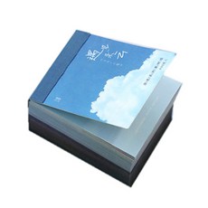 코쿼드 원색 일러스트 데코 페이퍼 다이어리 꾸미기 2종 x 200p 세트, 구름 한 조각, 1세트