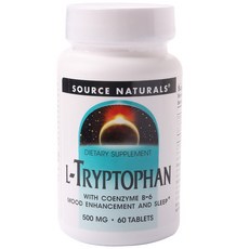 소스내츄럴스 L-트립토판 코엔자임 B-6 500mg 타블렛, 60개입, 1개, 60정