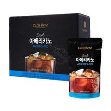 카페베네 커피 파우치 아메리카노, 190ml, 10개입