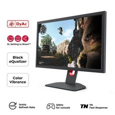 벤큐 BenQ 조위 144Hz 게임용 모니터 24인치 1080P 작은 베이스 인.. 정품보장, 144Hz  DyAc, 24-Inch