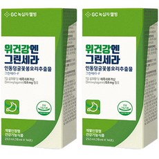 GC녹십자웰빙 위건강엔 그린세라 인동덩굴꽃봉오리추출물 14p, 252ml, 2개