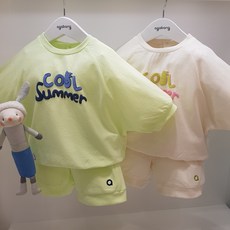 아가방 20% 여름 베이비페어! 깜찍 나그란 7부 티셔츠 + 반바지 앙증 스포티한 상하세트! 편한 놀이복 간단 외출복 이런 스타일 멋있지! 신축성도 완전캡숑 유아 상하복