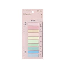 오트라 스티키 노트 분류 체크 점착메모지, 스퀘어 - 풀파스텔, 1개