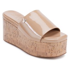 DKNY Adalira 통굽 여자여름샌들힐 슬리퍼 베이지