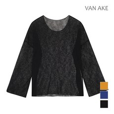 [반에이크] U넥 시스루 티셔츠_VA8YTSQ301Z