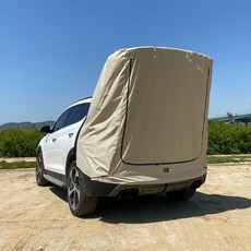 캠핑 차박 트렁크 간편 텐트 팰리세이드 레이 싼타페 쏘렌토 카니발 꼬리도킹 카크닉 카텐트, 기본형, M(모닝.스파크), 베이지