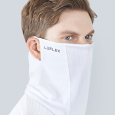 르플렉스 자외선 차단 스포츠 골프 마스크, 화이트
