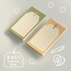 오마모리 미니 메모지 2종, 바나나 미니메모지