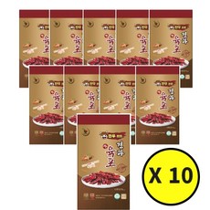 HACCAP 인증 한우한돈 질기지 않고 고소한 견과육포 대용량 업소용, 10개입, 30g