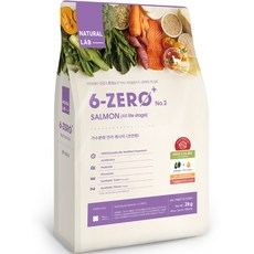 네츄럴랩 고양이 전연령 6제로 PLUS 02 사료 연어, 1개, 2kg
