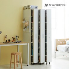 상일리베가구 컬렉터 3단 슬라이딩 수납 만화책장 (좌우형 선택), 1]낮은 책장 [좌형]_그레이