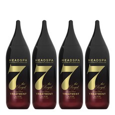 헤드스파7 헤어트리트먼트 로얄블랙, 4개, 210ml