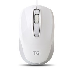 TG삼보 USB 무소음 유선 마우스 TG-M500U, 화이트실버