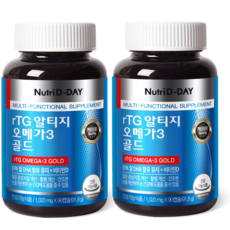 뉴트리디데이 rTG 알티지 오메가3 골드, 2개, 91.8g