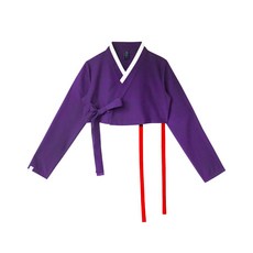리슬동화 저고리 퍼플 여성 봄 여름 가을 생활한복