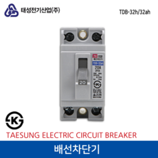 태성전기 배선차단기 TDB-32ah 20A 2.5KA 소, 1개