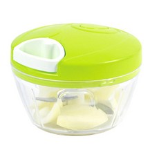 러브송 스타일 야채다지기 소형 400ml, 화이트 + 그린, 1개
