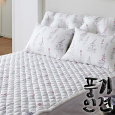 풍기인견100% 여름패드 Q-SS-K/열대야대비 시원한 여름패드-퀸 킹 슈퍼싱글, 레드