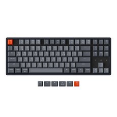키크론 K8 WHITE LED 블루투스 무선 기계식 키보드 적축, 텐키리스