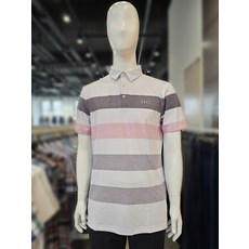 [21S/S] DAKS GOLF / 핑크 컬러블록 반팔폴로티셔츠 / WGTS1B012P2
