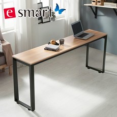이스마트 스틸 테이블 1800x400 (사각다리), 상판:아카시아/프레임:화이트