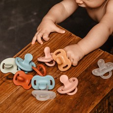 스와비넥스 컬러 에센스 올실리콘 쪽쪽이, 일자형_1단계 누디핑크
